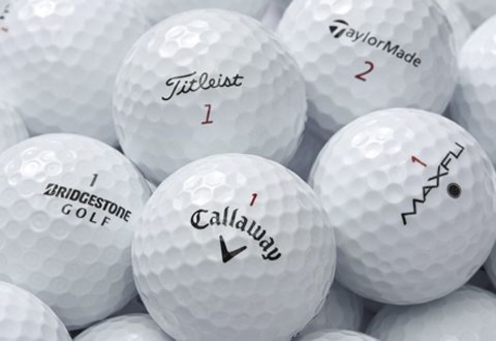 Mixed Golf Ball Brands, Mint/ 5A/ AAAAA Quality, 48 Pack, White
