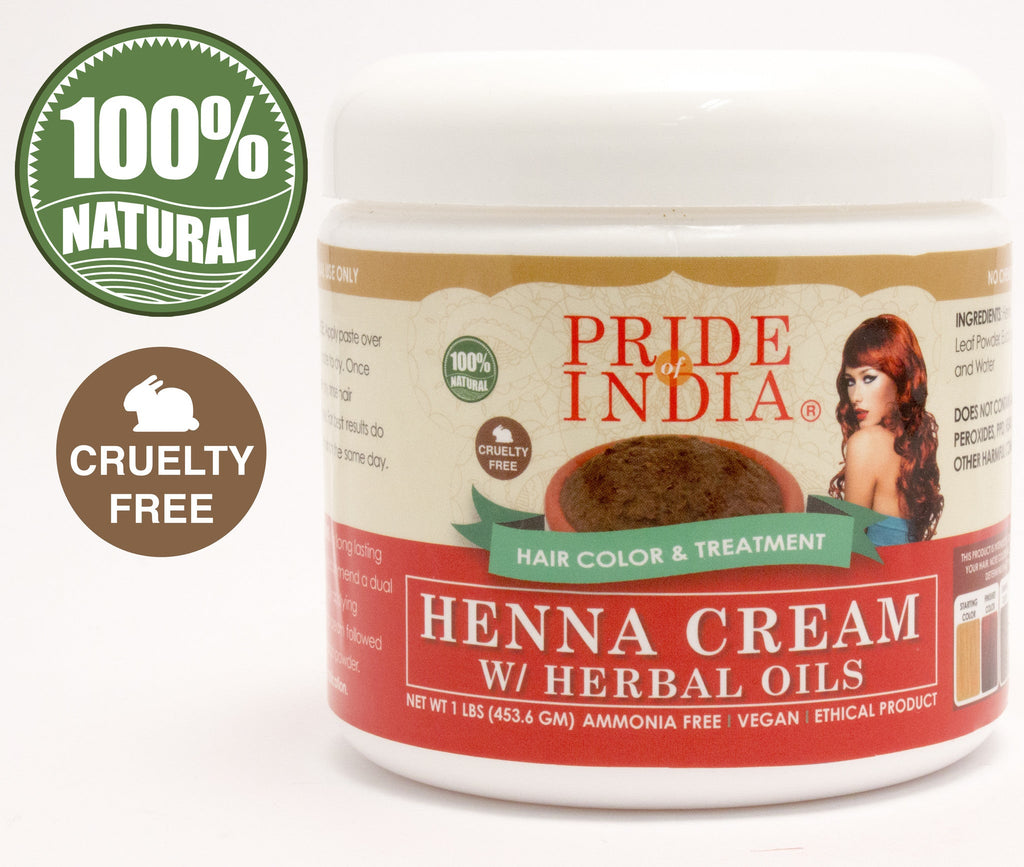 Tinte de Henna Herbal 100% Natural en Crema - Tarro de 8 Oz (226.8gm)