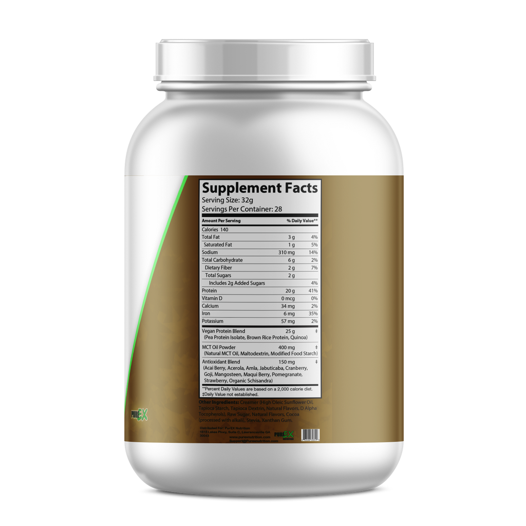 Proteína vegetal pura chocolate - Suplemento nutricional vegano y saludable