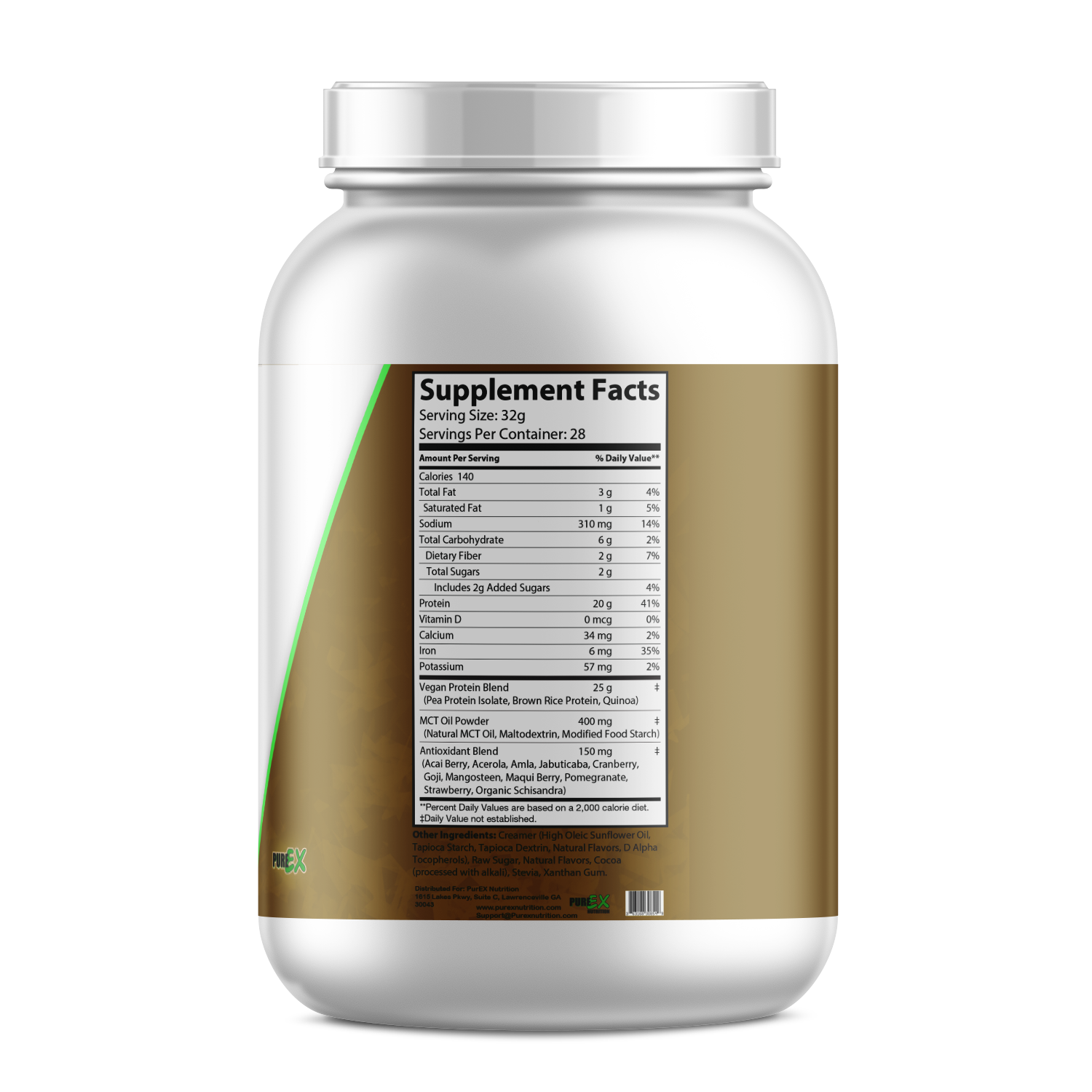 Proteína vegetal pura chocolate - Suplemento nutricional vegano y saludable