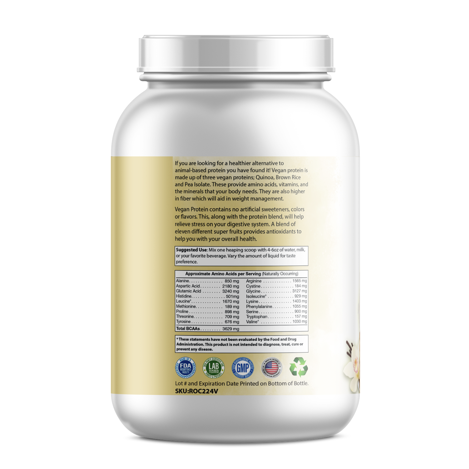 Proteína Vegetal Pura Vainilla - Nutriente Natural para tu Bienestar