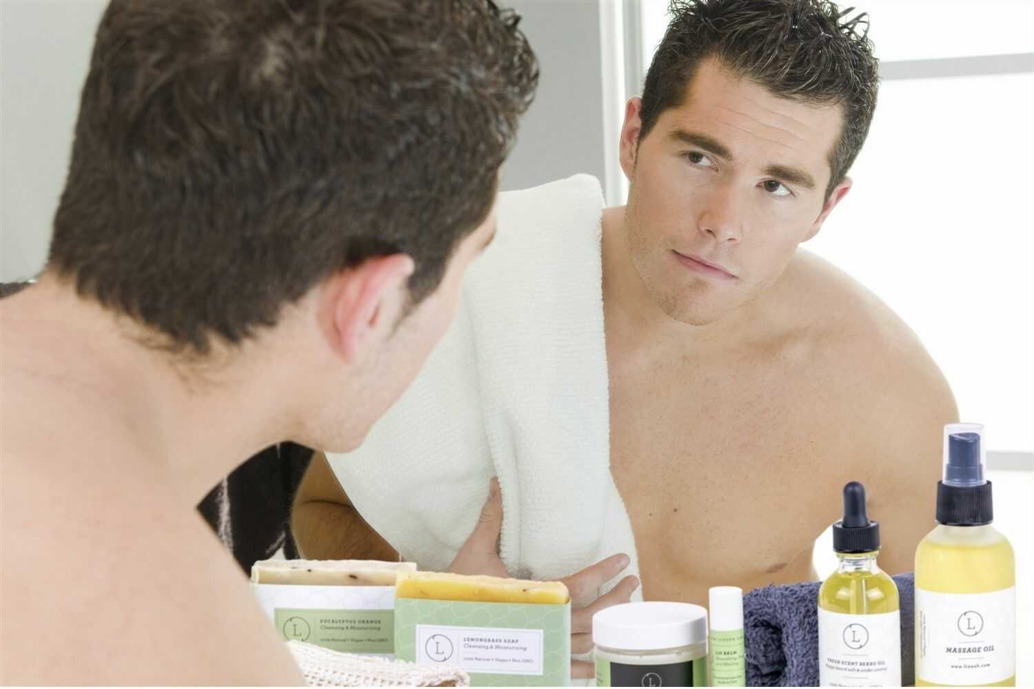 Kit de cuidado natural para hombre - Set de cuidado de la piel fresca y terrosa para el Día del Padre, kit de aseo de eucalipto