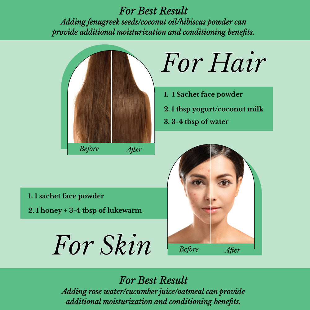 Acondicionador Natural de Aloe Vera - Hair Bliss en 12 Sachets Individuales (10 gm cada uno) con Cepillo y Bandeja Reutilizables incluidos